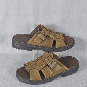 Riggers Men’s Fisherman Sandals – Brown Leather – Size 12D – EUC